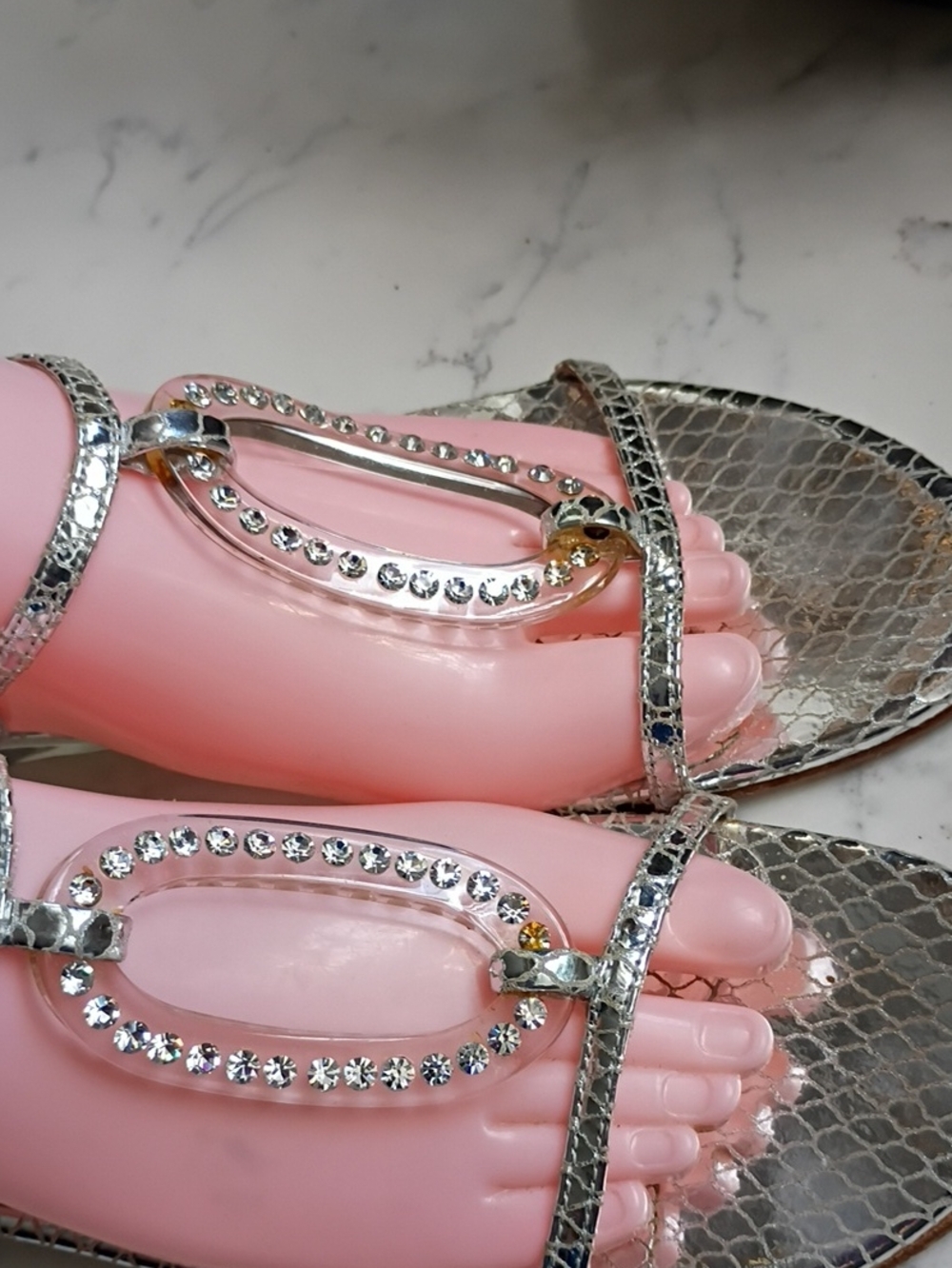 STUART WEITZMAN Women’s Jeweled T-Strap Sandals - Picture 3 of 10